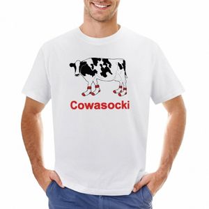 milk Cow in Socks - Cowasocki Cow A Socky T-Shirt cute tops vintage mens cott t shirts u78q#