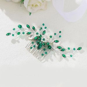 Fermagli per capelli Pettine in cristallo di lusso Forcina per donna Fiore da sposa Clip Spilla Copricapo Accessori da sposa da sposa Gioielli