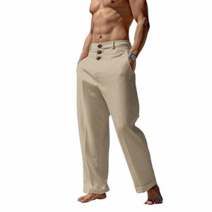 Pantaloni casual da uomo Pantaloni casual da uomo comodi con tasche rinforzate per pantaloni da uomo tascabili da viaggio da lavoro g04C #