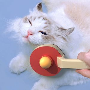 Grooming ping pong pet agulha pente gato cão escova dupla gato para flutuar massagem de cabelo aço agulha pente escova limpa suprimentos para animais de estimação