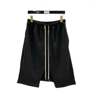 Pantaloncini da uomo Uomo Casual Cargo Harem Abbigliamento gotico Pantaloni sportivi solidi estivi High Street Nero Corto