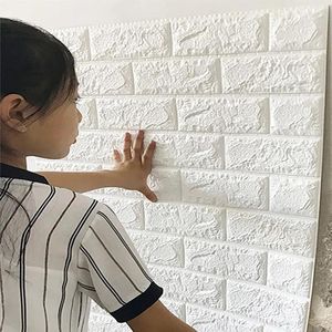 Wallpapers 70cmX100cm Waterproof Wall Stickers 3D Panels Decoration Bedroom DIY Modern Home Accessories Self-adhesive Wallpaper