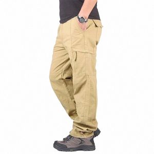 2022 Autumn Cargo Pants Men Spring Casual Cott Lg Trousers Streetwear Army Straight Slacks Military Tactical Pants Overalls i4Bw#