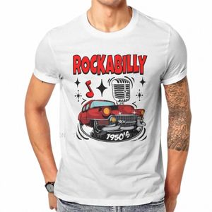 Rockabilly Music 1950s Sock Hop Dance Rock and Roll Vintage Doo Wop 50s Tshirt Tshirt Loose O Neck Men Odzież E9lz#