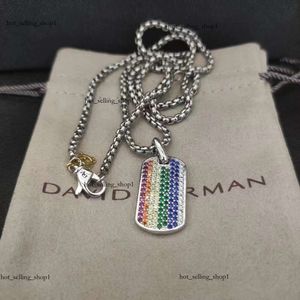 183 Fashion DY Men's Necklace David Yurma Necklace For Woman Designer Jewelry Silver Vintage X Shaped Mens Luxury Jewelry Women Man Boy Lady Gift Party High Quality