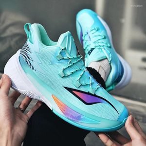 Sapatos de basquete unise marca homens mulheres cesta bota de alta qualidade borracha treinamento malha tênis pai masculino calçado