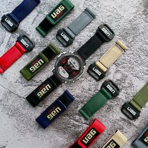 Przypadki Wysokiej jakości nylonowy pasek dla Huami Amazfit Trex 2 Watch Bande Regulowane bransoletka dla Xiaomi Amazfit Trex Pro Rex2