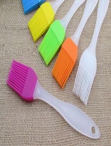 Foodgraded Silicone Frosted Handle Barbecue Brush Målning Silikon Kök Special Oil Tool5211611