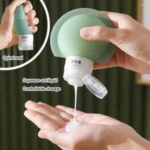 Lagringsflaskor 3st/Set Silicone Lotion Container Squeeze Cosmetic Tom Bottle Dispenser Travel Hand Cleanser Shampoo