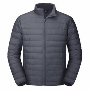 Piumino leggero da uomo invernale magcomsen Cappotto termico invernale idrorepellente antivento P5Qa #