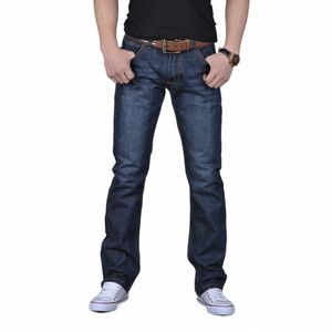 Pantaloni larghi Jeans da uomo Pantaloni classici vintage in denim Wed Fi Pantaloni casual in denim di grandi dimensioni Versatile Streetwear B2T6 #
