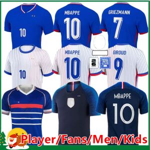 フレンチクラブフルセット2024ベンゼマサッカージャージ24 25 Giroud Mbappe Griezmann Saliba Pavard Kante Maillot de Equipe Maillots Men / Kids Kit Jersey