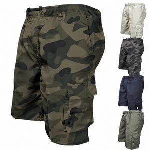 FI Herrens militära last Shorts Mens Tactical Pants Casual Big Pocket Sports Slacks lastpaneler Byxor plus storlek för manlig P5KE#