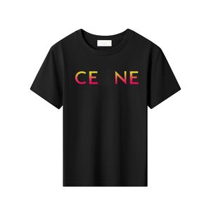 2024 verão garoto tee fasion crianças roupas de grife 100% algodão bebê manga curta tee marca carta menina menino wicking camisetas CRD2403268