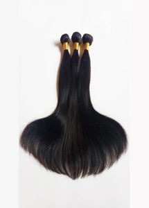 Outlet Silky Straight Unprocessed Mink Brazilian Virgin Human Hair Sexy Peruvian Malaysian Indian remy Hair Natural Color and Blac2386421