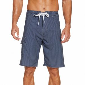 Herren Board Shorts Y2k Vintage Gestreifte Bandage Seitentasche Shorts Bademode Breeches Knie Gerade Hosen Hawaiian Casual Beachwear I7ZI #