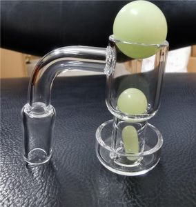 Bar Slurper Luminous Glowing Quartz Terp Slurpers Banger Nail With Smoking Accessories CARB CAP Vakuum för glasbongs Oljebrännare7082185