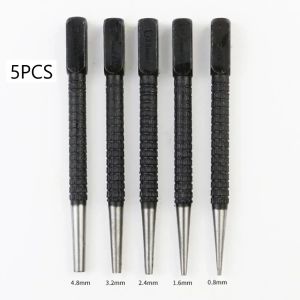 Hammer 5st Hammer Nail Spring Hammerless Punch Drill Punch Borttagning Bit Hål Woodwork Nail Tool Set Door Center Hammerless Punch