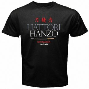 Hattori Hanzo Okinawa Kill Bill Movie Poster Men's Black T -shirt Size S - 3XL Anpassad skärmtryckt tee -skjorta H1GB#