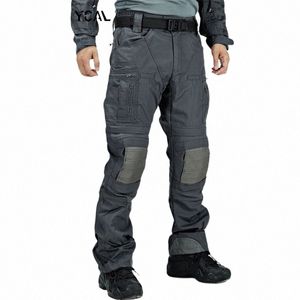 Pantaloni tattici militari Pantaloni cargo impermeabili Pantaloni da combattimento per addestramento militare Pantaloni multi-bag resistenti all'usura Pantaloni uomo casual Nuovo I6I5 #