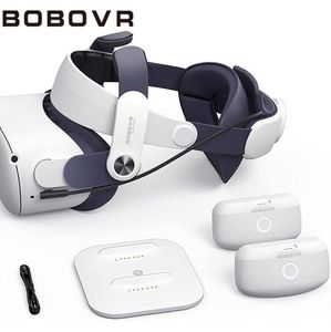 VRAR Cihazları Bobovr M2 Plus Strap Bobovr M2 Plus Kafa Kayışı İkiz Pil Combo Meta Oculus Quest 2 2210126538961 ile uyumlu