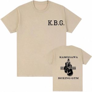 뜨거운 애니메이션 hajime 없음 ippo tshirt 재미있는 tshirts 만화 카마가와 권투 체육관 코트 티 셔츠 셔츠 힙합 남자 티셔츠 여름 탑 S1WN#