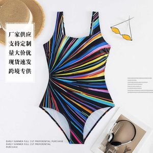 New large-sized womens one-piece swimsuit sexy backless and belly covering swimsuit integrated bikini
