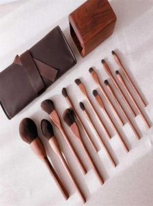 Black Walnut Makeup Brushes Set High Quality Cosmetic Powder Blush Foundation Eye Shadow Smudge Make Up Brush Beauty Tools 2111191010383