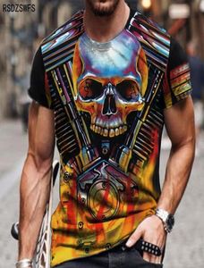 Erkekler Plus Tees Tişört Yeni Zombi Pattermen039tshirt 3D Baskılı Yaz69435836435672