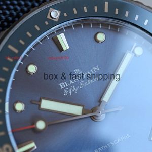 Waterproof luxury 5100 Fifty Fathoms Bathyscaphe 43.6mm Designer Search Men's Watch Automatic Mechanical Form Calendar Glow watch Boper DSZ1