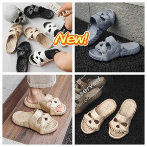 GAI shoes cotton thick soled sandals men's fashionable skeleton Skull Personalized Punk breathe freely cool seabeach black funny not smelly boy