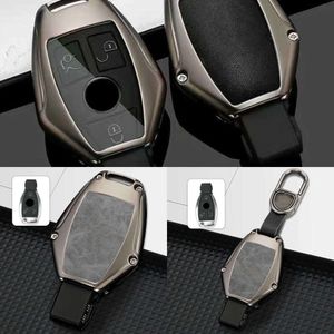 Update Zinc Alloy Car Key Cover Case Shell Fob For Mercedes Benz CLA GLC GLA GLK A B C S Class W203 W210 W211 W204 W176 AMG SLK Key Bag