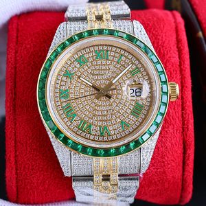 Relógio de diamante Mens Designer Relógios Automático Mecânico 2824 Movimento Pulseira À Prova D 'Água Sapphire Business Aço Inoxidável 41mm Relógio de Pulso Montre de Luxe Presente