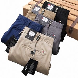 Pantaloni slim coreani dritti da uomo Primavera Estate Pantaloni kaki neri per uomo Abbigliamento Pantaloni casual Fis 2023 Primavera estate J0Qe #