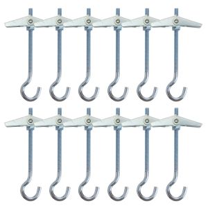 Rails Hook Ceiling Hooks Hanging Hanger Bracket Wall Toggle Towel Hangers Bird Feeder Light Planter Duty Heavy Swag Stocking Screw