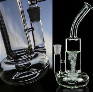 10.6inchs beher taban dab teçhizatlar kalın cam su bongs kanca duman cam boru toronda cam bong ile 18mm eklem