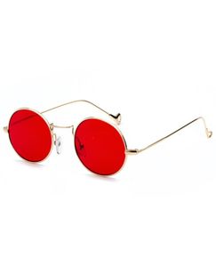Vintage okrągłe okulary przeciwsłoneczne kobiety Ocean Kolor lusterka lusterka przeciwsłoneczne Kobiece marki design metalowe okręgi okręgowe okulos UV4007363904