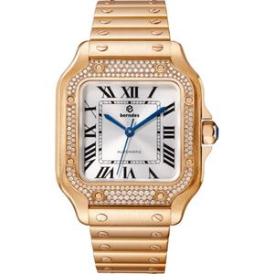 Miłośnicy obserwują wysokiej jakości zegarek ze stali nierdzewnej szafirowy szklany automatyczny diament244m