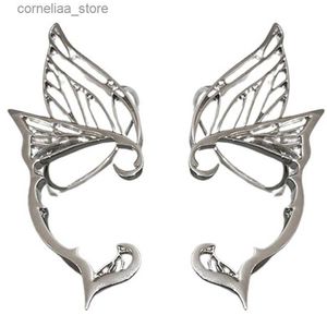 Ear Cuff Ear Cuff Elf Ear Cuff Butterfly Wing Earrings Exquisite Fairy Tale Ear Clip Halloween Y240326