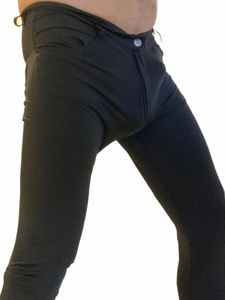 Pantaloni a matita elastici in seta di ghiaccio ad alta elasticità Pantaloni casual di ottima vestibilità Molto elasticizzati Leggings traspiranti skinny trasparenti sexy