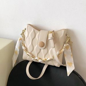 Bolsas de ombro moda botões de madeira bolsas para mulheres 2024 designer luxo couro do plutônio crossbody bolso mujer correntes mulher saco do mensageiro