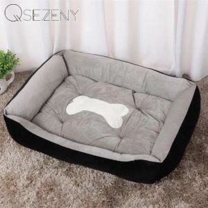 Pennor Pet Dog Bed Warm Soffa Dog Mats For Small Medium Large Dog Soft Säng Säng för hundar Tvättbart hus för kattvalpbomull Kennelmatta