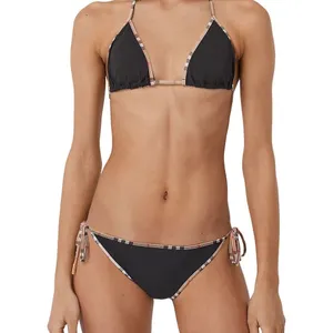 Kvinnor badkläder designer b mode baddräkt sexiga tjejer baddräkt textil sommar badkläder bikinis set i ett stycke badkläder simning bikini badare kostymer 2024