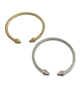 Charmiga mäns armband, högkvalitativ smycken Ring Designer 925 Silver Vintage David Series Yarman Twisted Cuff Armband, Women's 7mm Metal Hook Line Party Gift Gift