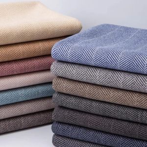 Fabric Wool Herringbone Fabric Fall Winter Thickened Woolen Cashmere Fabrics Sewing DIY Clothing Material Coat Pants Scarf Cloth