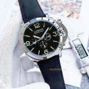 2024 PANERAIS FASION MENS WATCHES luxury for Mechanical Classic Men Fashion Calendar Leather Band Automatic Machinery Wlistwatchesスタイル照明器
