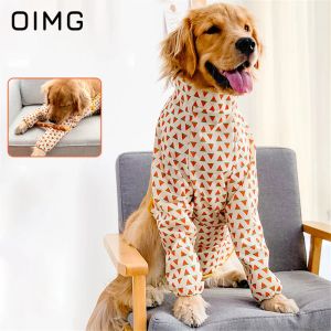 Acessórios oimg avental para cachorro grande, avental à prova d'água com bolso para golden retriever, prevenção de sujeira, médio e grande porte, roupas para jantar de animais de estimação