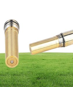 Guldpläterad laserpekare penna 10 mil mest kraftfull blå laserpekare med metallbox laddningsglas3782315