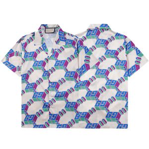 SS Neue Designer-Hemden, Strandshorts, Herrenmode, Hawaii-Blumen-Bowlinghemd, Freizeithemden, Herren-Kurzarmhosen, verschiedene Hemden