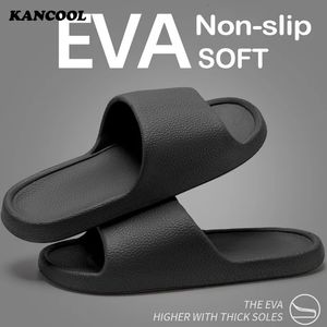 Men Sandals Flip Flops Man Slippers Solid Color Simple NonSlip Soft Sole Comfortable Shower Outdoorf Couple Shoes 240321